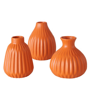 Orange Esko Bud Vase Set By Boltze