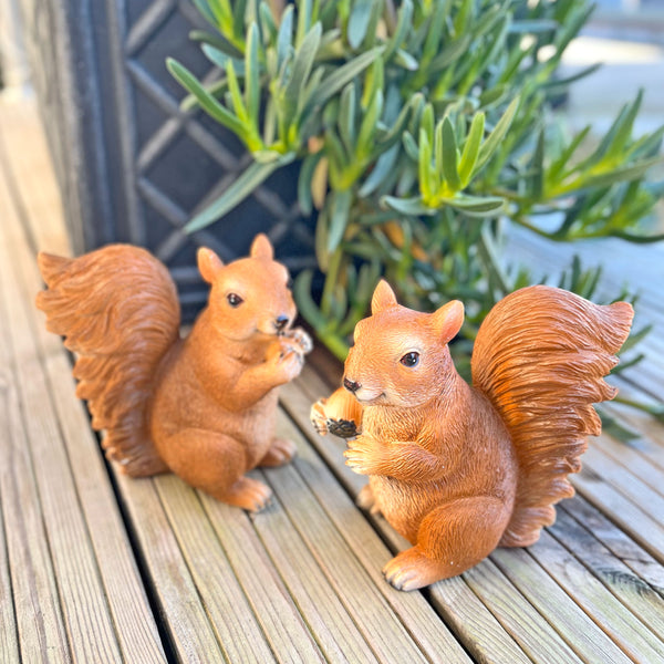 Garden Squirrel Ornaments