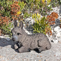 Donkey Garden Ornament Laying Outdoor Animal Statue