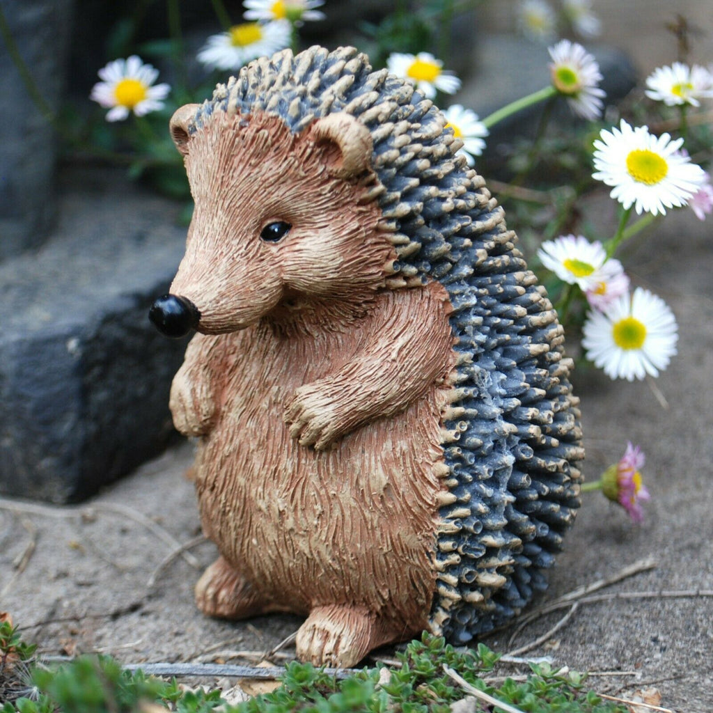 Set of 3 Hedgehog Animal Garden Ornaments