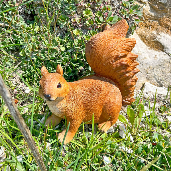 Realistic Red Squirrel Garden Animal Ornament