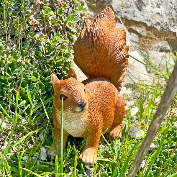 Realistic Red Squirrel Garden Animal Ornament