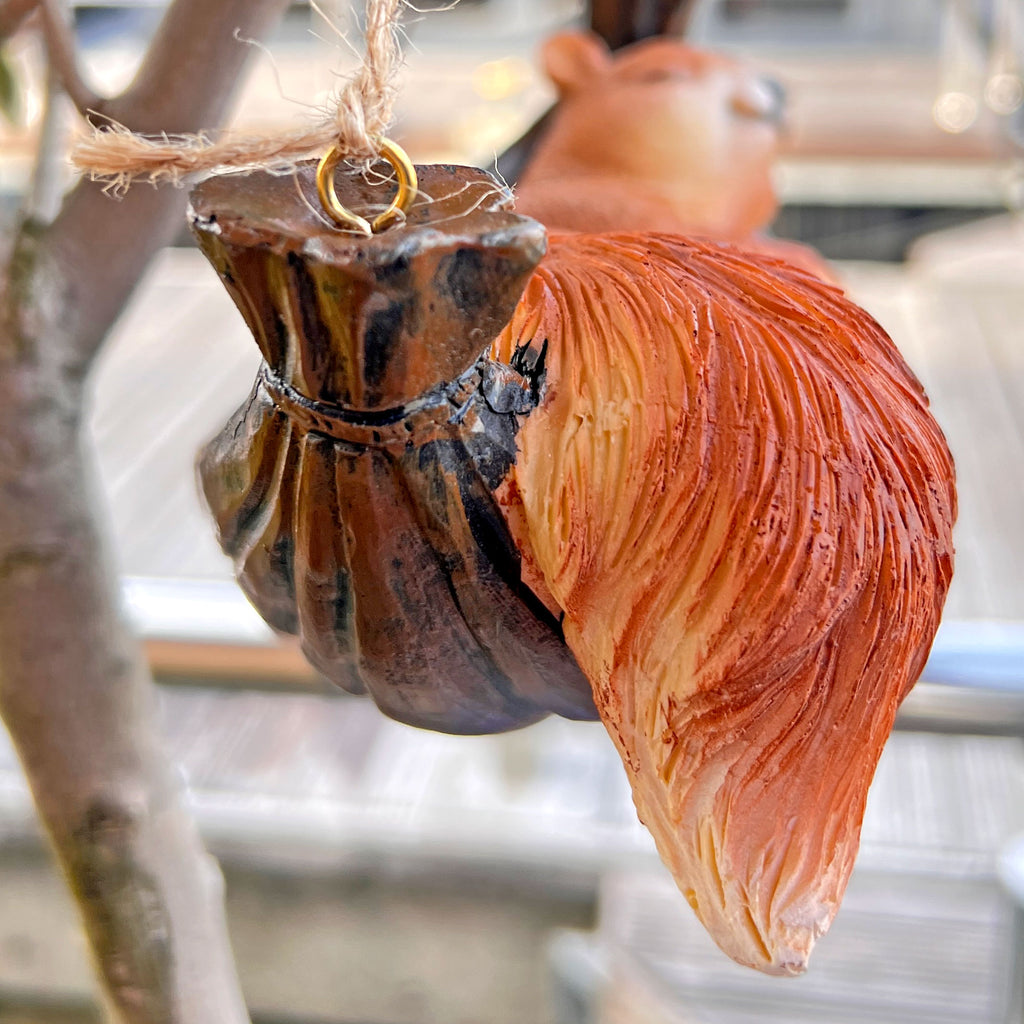 Sleeping Hanging Squirrel Animal Garden Ornament
