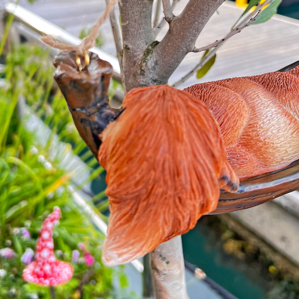Sleeping Hanging Squirrel Animal Garden Ornament