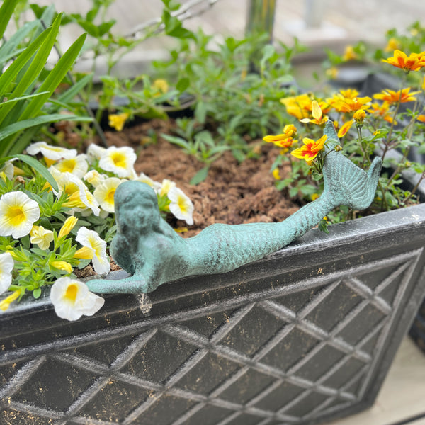 Cast Iron Mermaid Garden Ornament