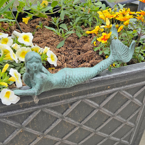 Cast Iron Mermaid Garden Ornament
