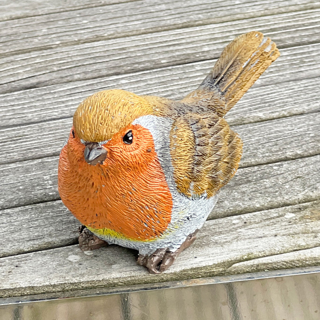 Pot Topping Robin Garden Bird Ornaments