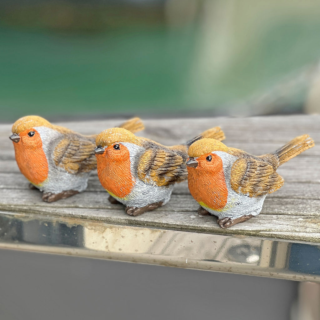 Pot Topping Robin Garden Bird Ornaments