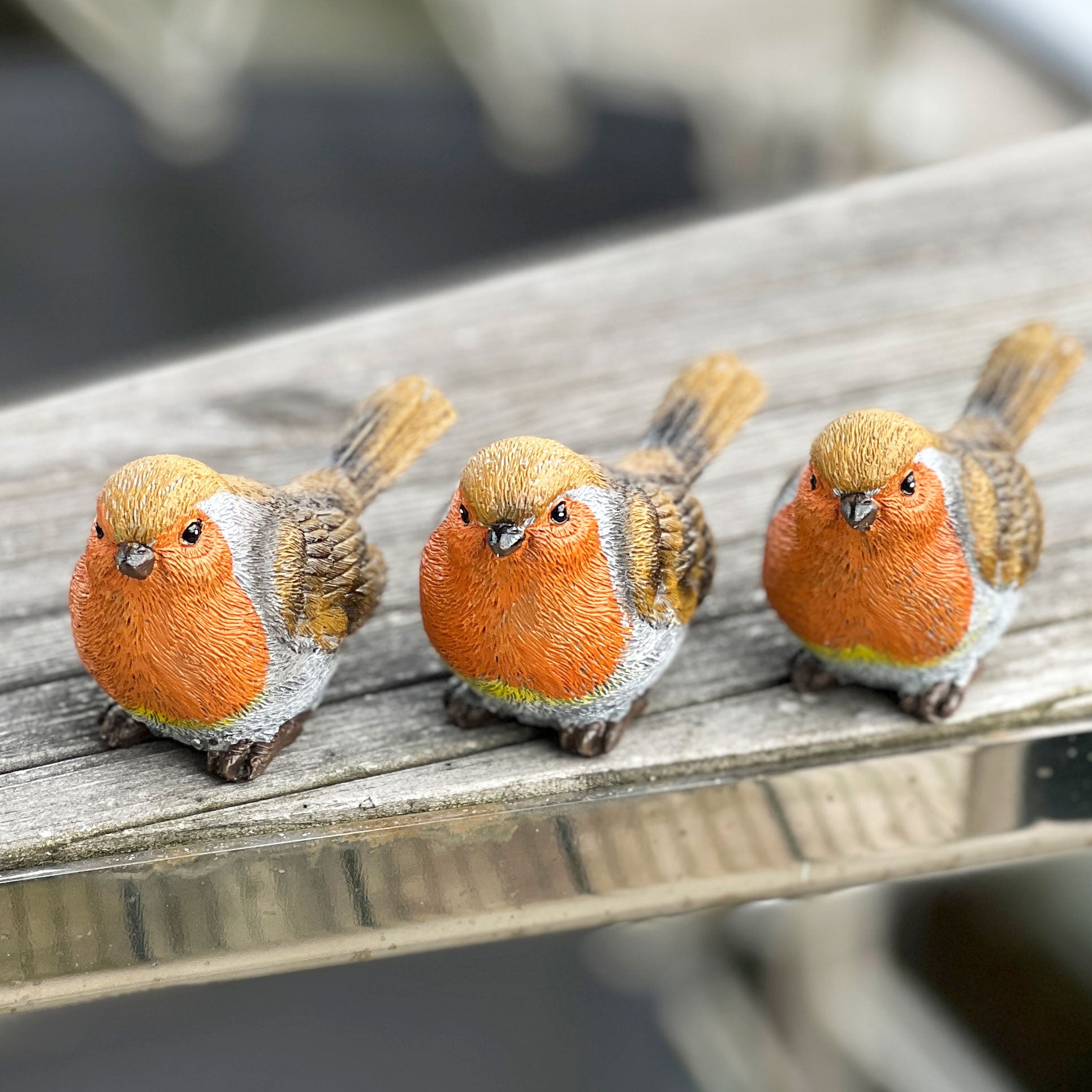 Pot Topping Robin Garden Bird Ornaments