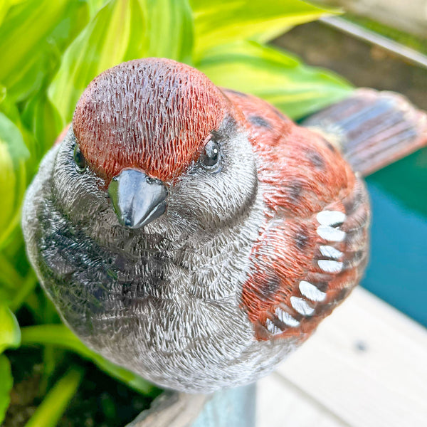 Large Sparrow Bird Garden Ornament