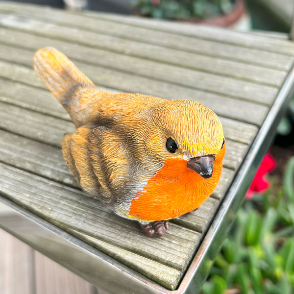 Set 3 British Bird Garden Ornaments Robin, Sparrow & Blue Tit