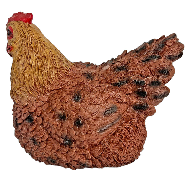 Brown Chicken Garden Bird Ornament