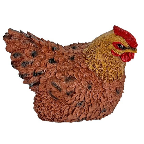 Brown Chicken Garden Bird Ornament