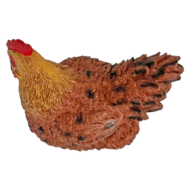 Brown Chicken Garden Bird Ornament