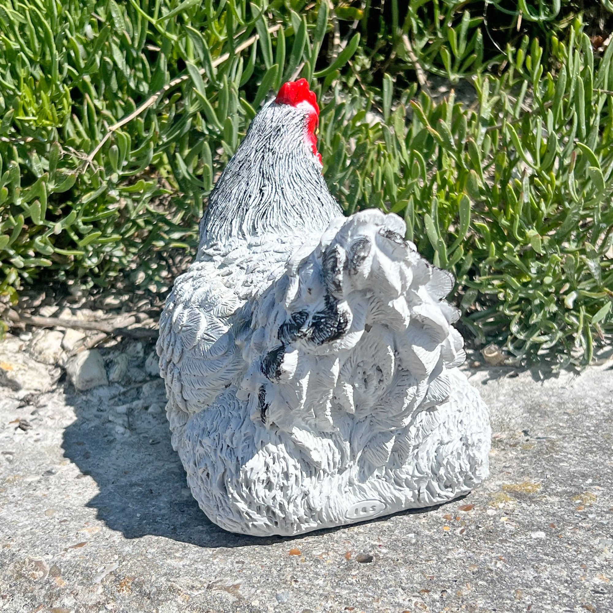 White Chicken Garden Bird Ornament Statue