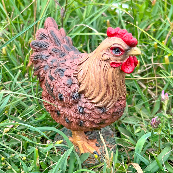 Brown Garden Chicken Ornament