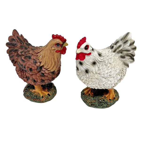 Garden Chicken Ornaments