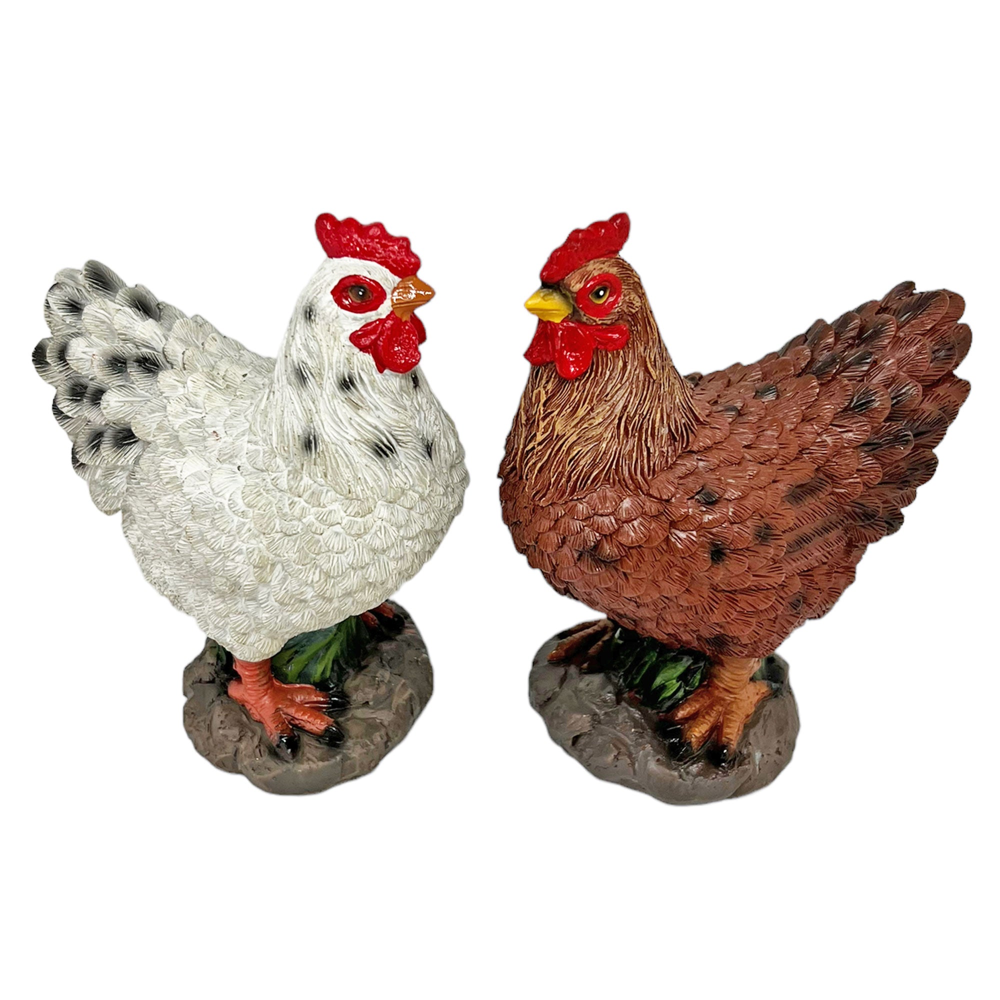 Garden Chicken Ornaments