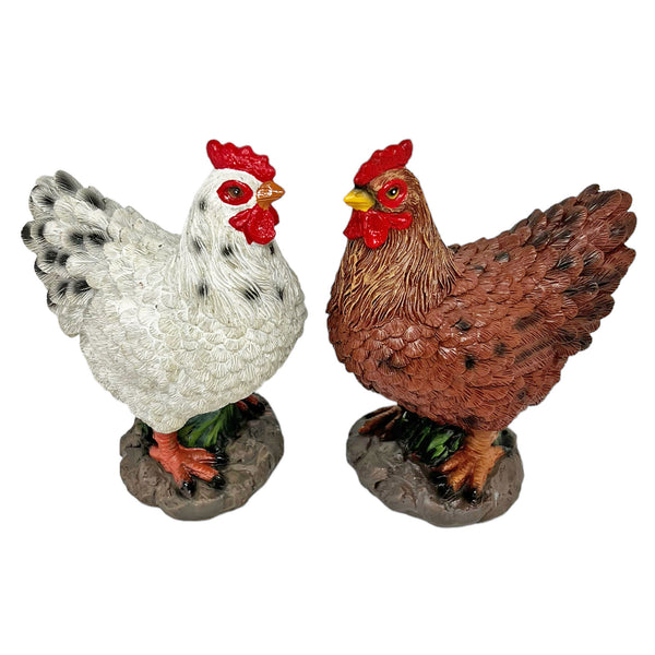 Garden Chicken Ornaments