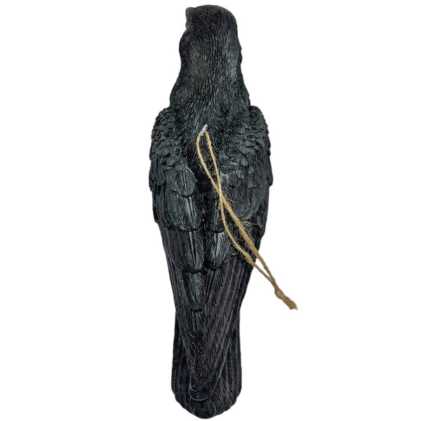 Black Crow Bird Garden Ornament