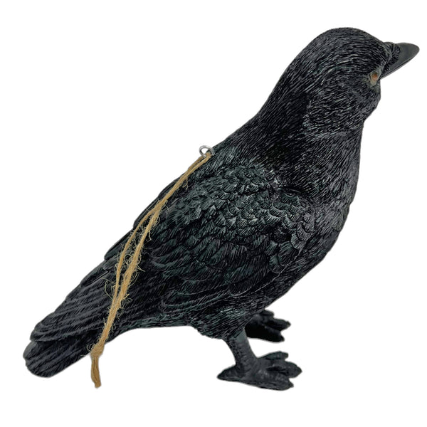 Black Crow Bird Garden Ornament