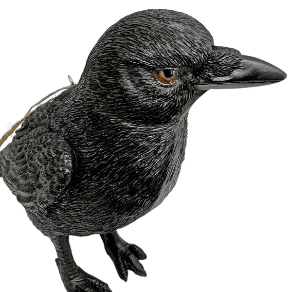 Black Crow Bird Garden Ornament