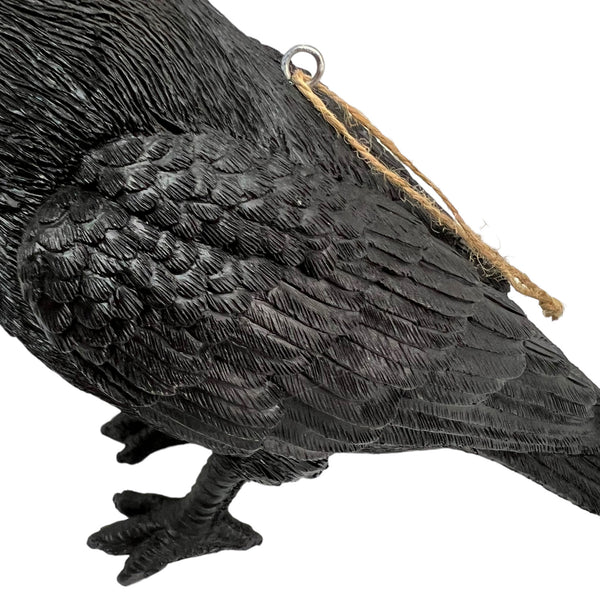 Black Crow Bird Garden Ornament