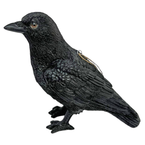 Black Crow Bird Garden Ornament