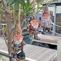 3 Hanging Gnome Ornaments for Garden, Home or Christmas