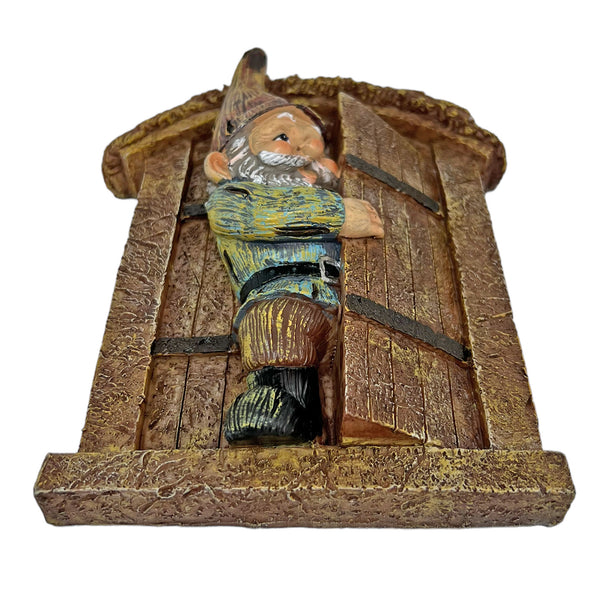 Gnome at a door ornament