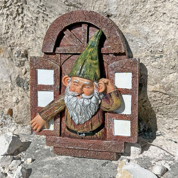 Window Peering Gnome Ornament