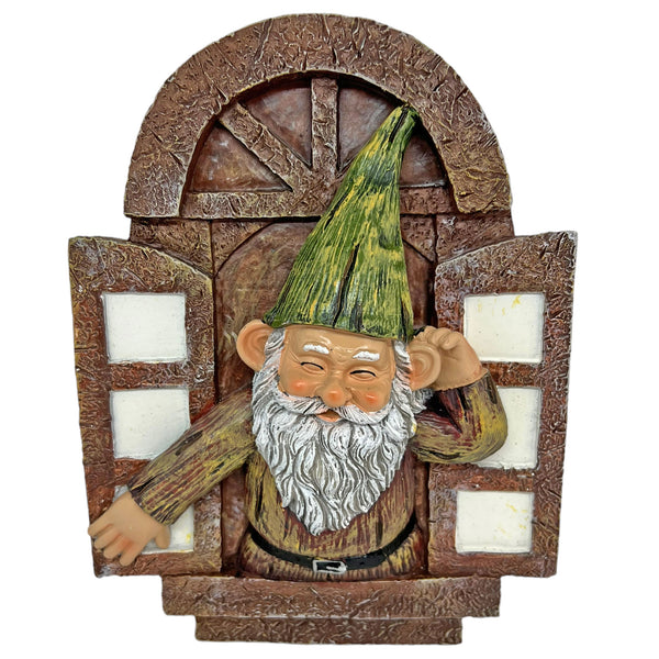 Gnome Window Wall Garden Ornament