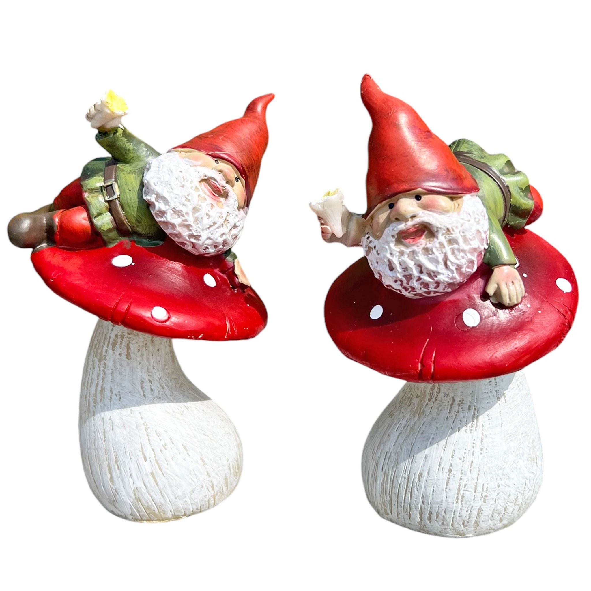 Mushroom garden gnome ornaments