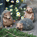 Set of 3 Hedgehog Animal Garden Ornaments