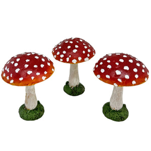 Red Cap Garden Mushroom Ornaments