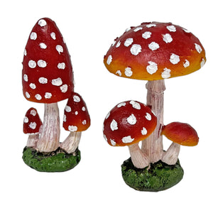 Garden Mushroom Ornaments