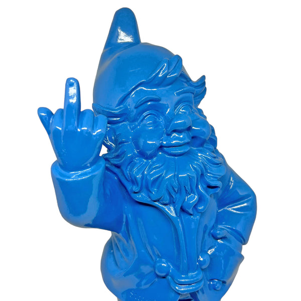 30cm F**k You Naughty Middle Finger Blue Gnome Ornament