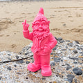 30cm F**k You Naughty Middle Finger Pink Gnome Ornament