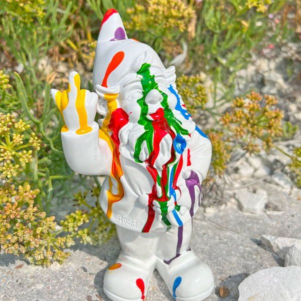 Rainbow Art Middle Finger F**k You Garden Gnome 20cm