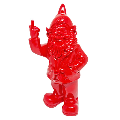 Red Middle Finger F**k You Garden Gnome 20cm