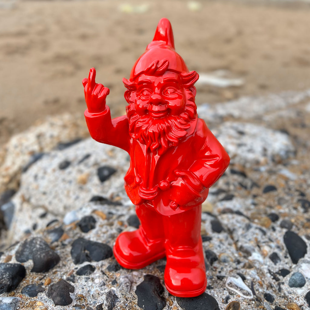 Rude Red Garden Gnome