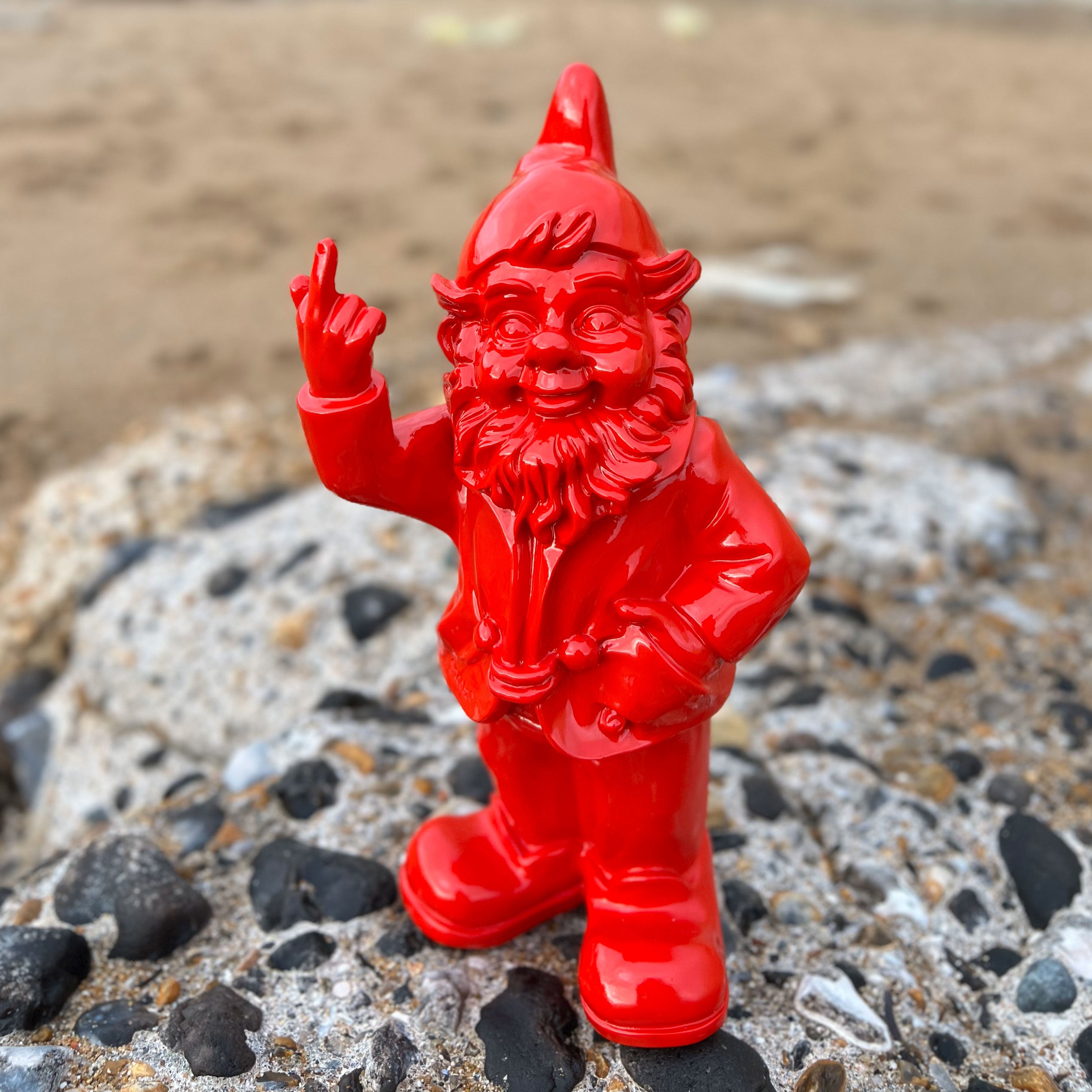Rude Red Garden Gnome