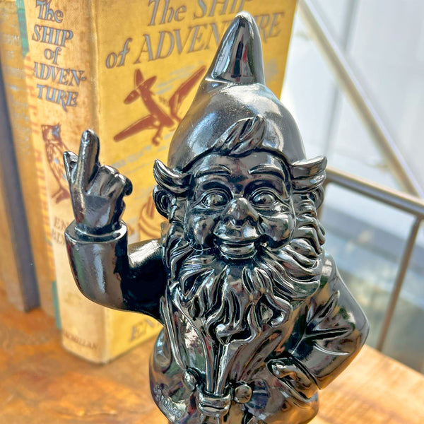 Black Middle Finger 20cm Gnome Ornament