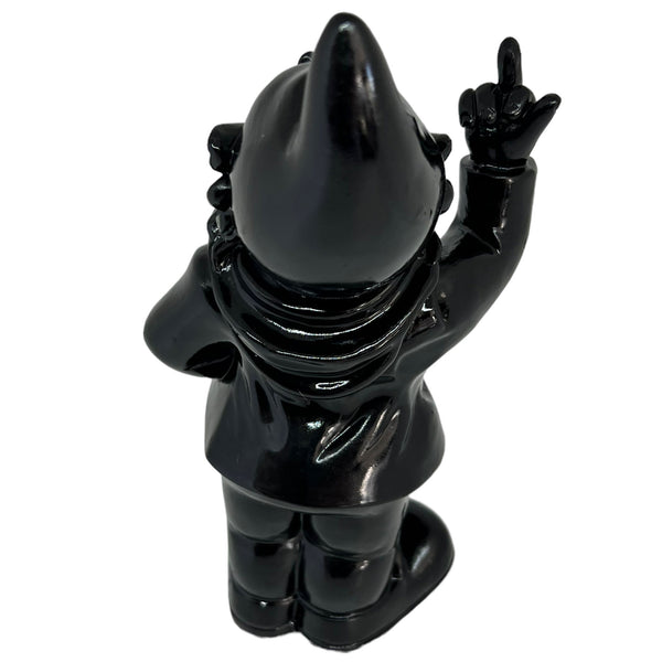 Black Middle Finger 20cm Gnome Ornament