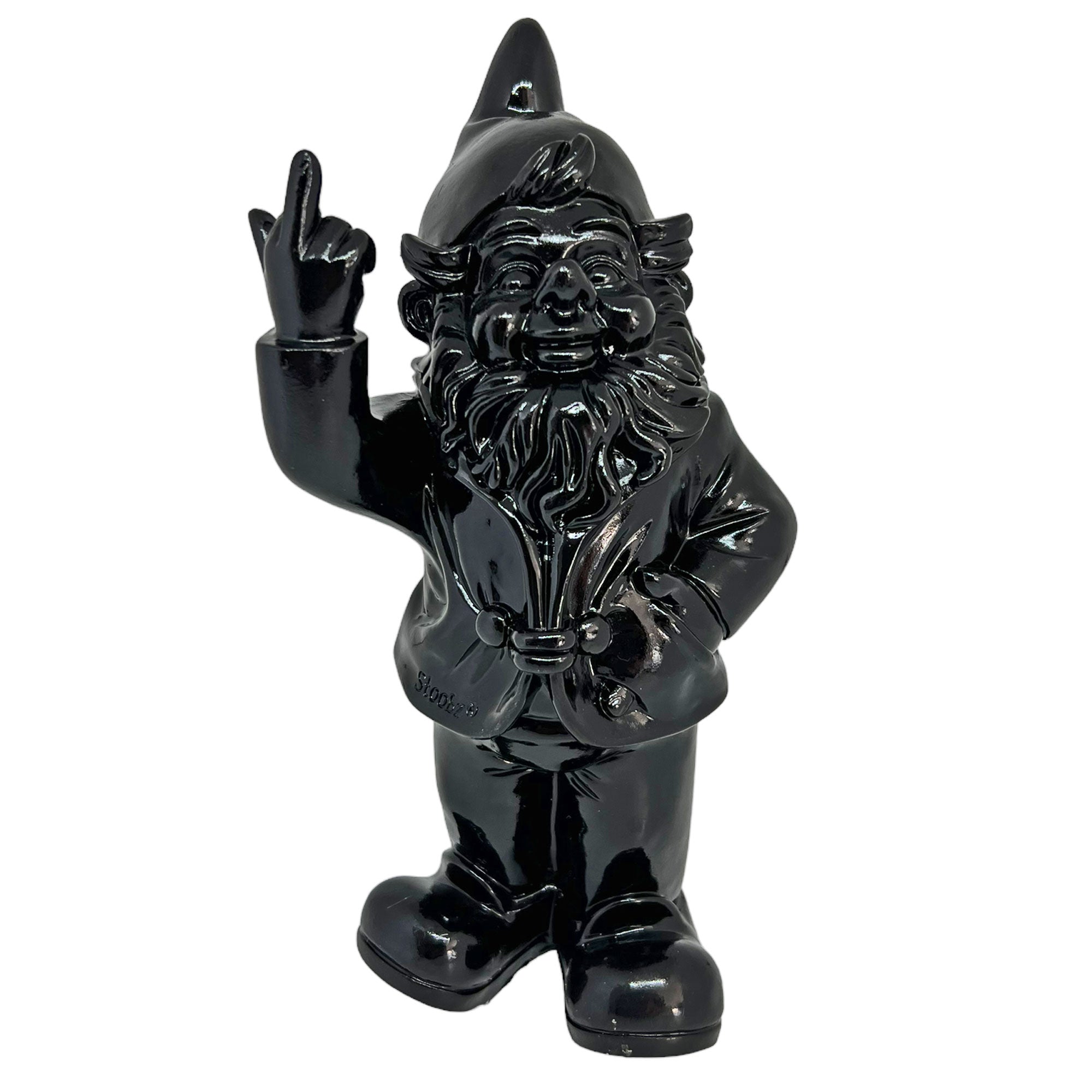 Black Fuck You Middle Finger Gnome Ornament