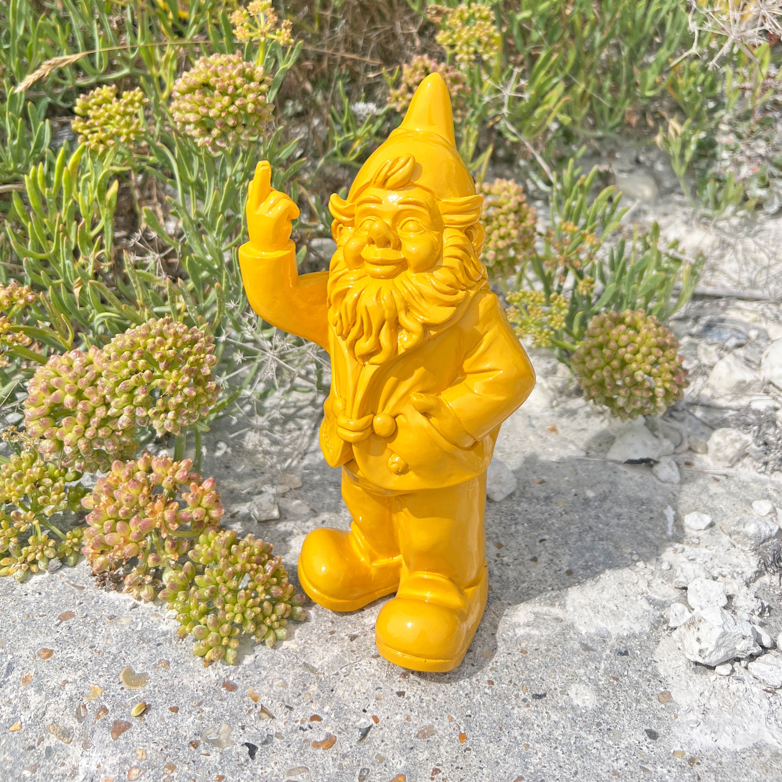Garden gnome giving the finger rude gnomes by Stoobz