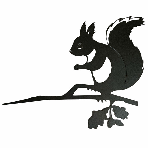 Squirrel Silhouette Fence / Tree Garden Stake Ornament