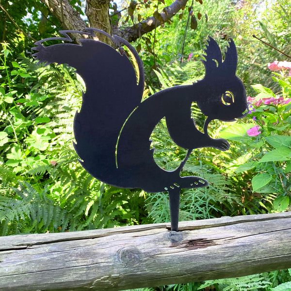 Products Steel Squirrel Silhouette Garden Stake Ornament