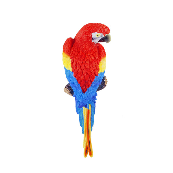 Red Parrot Bird Garden Wall Ornament