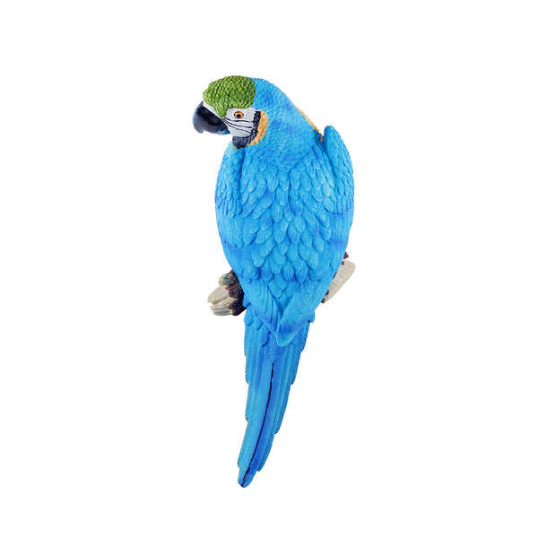 Blue Parrot Bird Garden Ornament